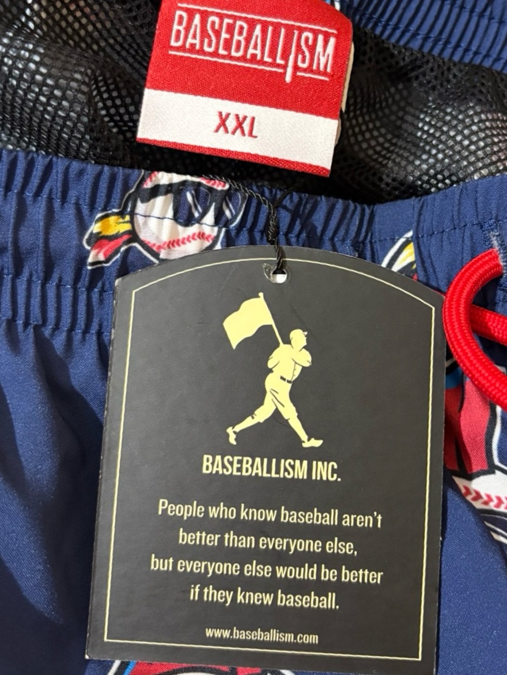 Baseballism Major League Swim Trunks - Picture 4 of 7